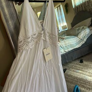 All white summer dress